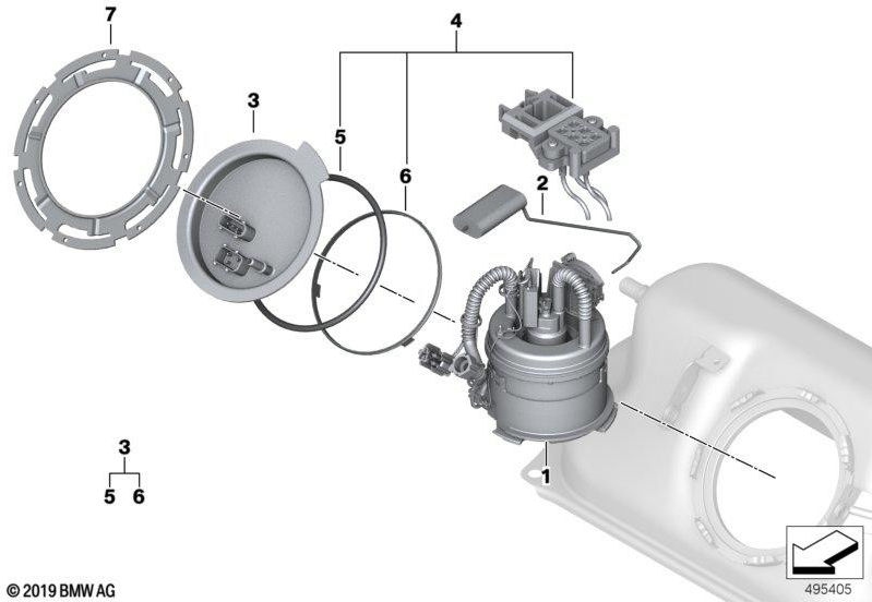 Intension Pump（16117381652）を備えたBMW純正資金調達ユニット| 16117381652
