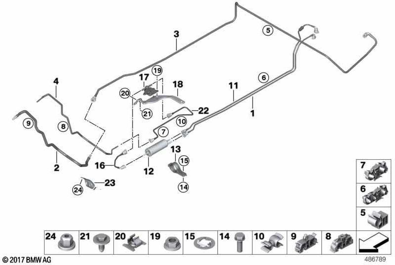 BMW本物の燃料プレハビルフロント（16127464633）| 16127464633