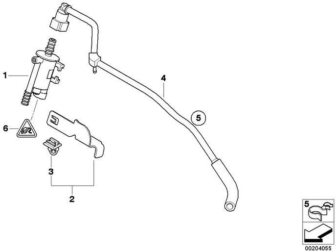 BMW純正タンク換気ライン（16131495834）| 16131495834