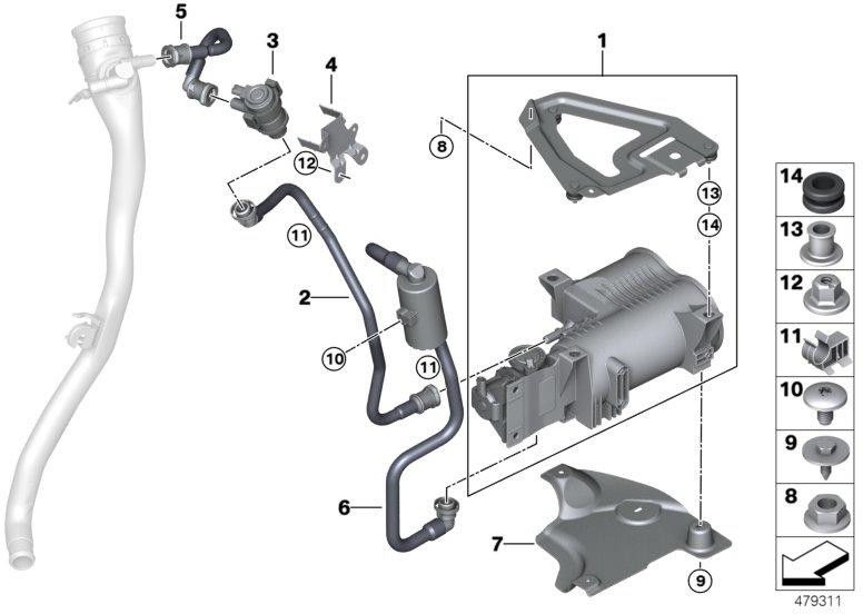 BMW純正石のシュラグ保護（16137422781）| 16137422781