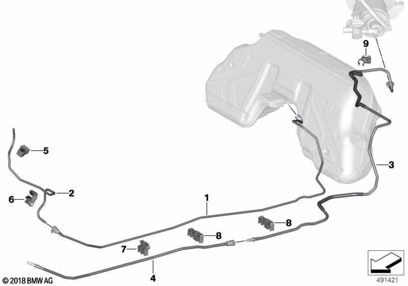 BMW純正避難ライン（16137433963）| 16137433963