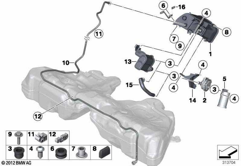 BMW本物のダストフィルター（16137436248）| 16137436248