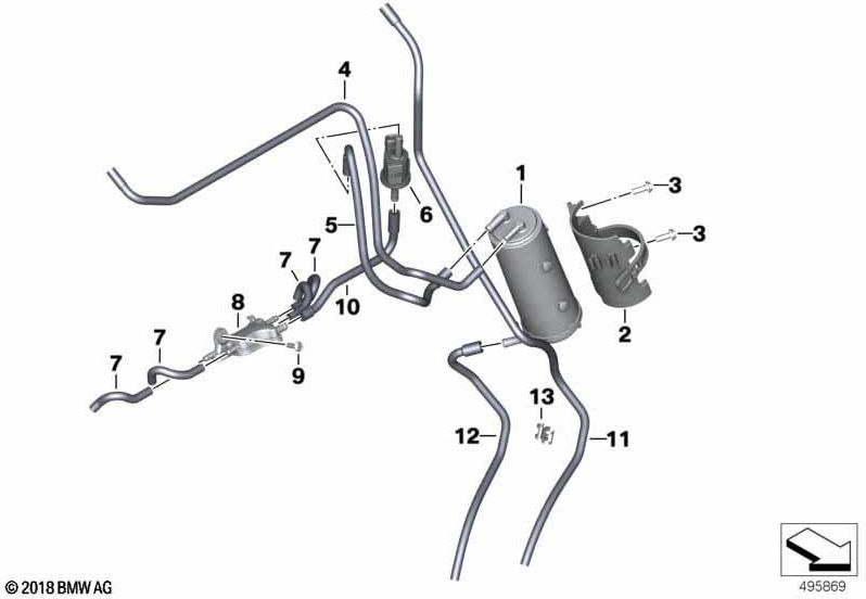BMW本物の燃料ライン（16138356918）| 16138356918