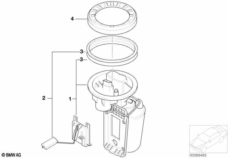 BMWフィラー付き本物の燃料ポンプ（16146765119）| 16146765119
