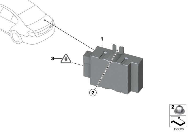 燃料ポンプ用のBMW本物のコントロールユニット（16147411596）| 16147411596