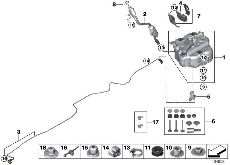 BMW純正充填システムSCR（16197358308）| 16197358308