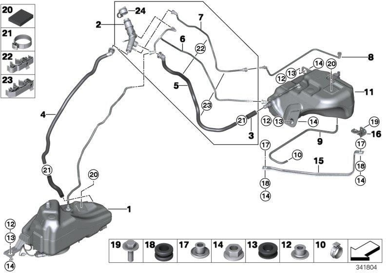 BMW純正SCRコンテナパッシブ（16197399413）| 16197399413