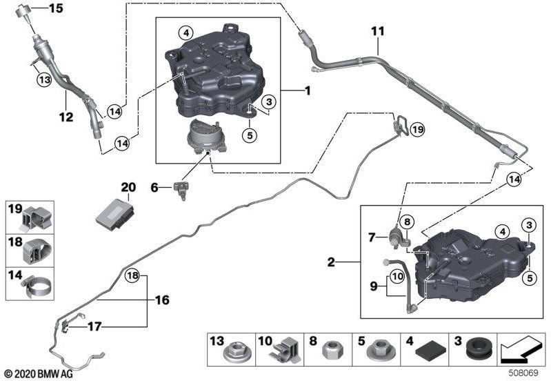 BMW本物のSCRコンテナアクティブ（16197454338）| 16197454338