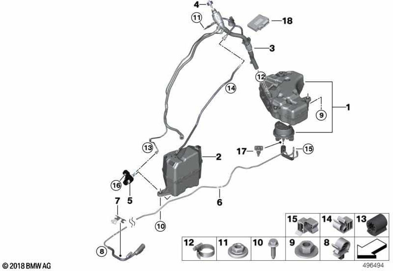 BMW純正クリップ管理D12.5（16197464237）| 16197464237