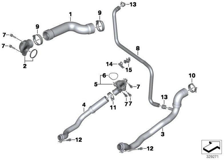 BMW純正ホースホルダー（17117727465）| 17117727465