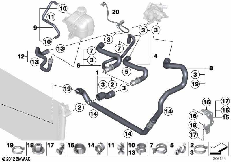 BMW純正ホースホルダー（17127513854）| 17127513854