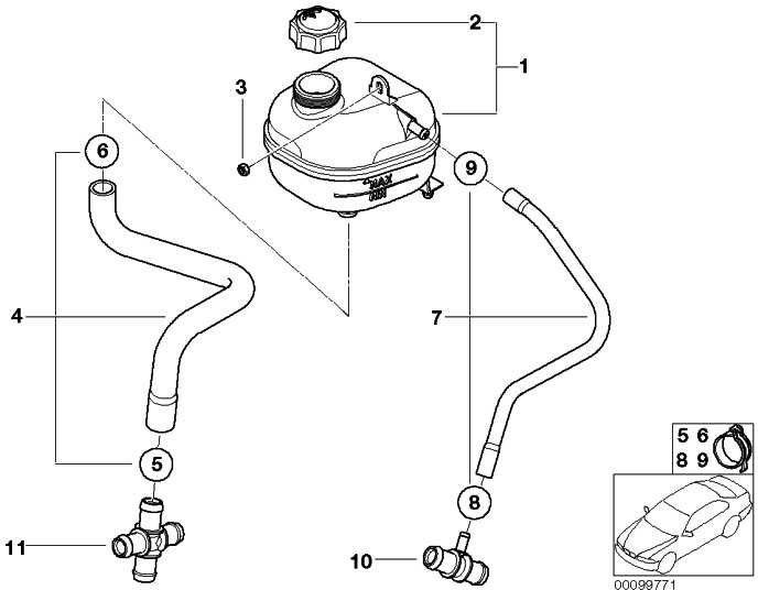 BMW本物の換気ホースミニ（17127518577）| 17127518577