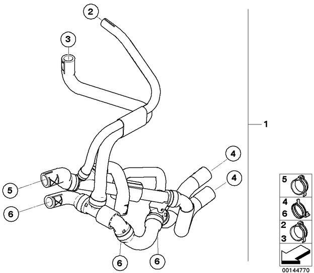 BMW純正クーラントホース（17127541095）| 17127541095