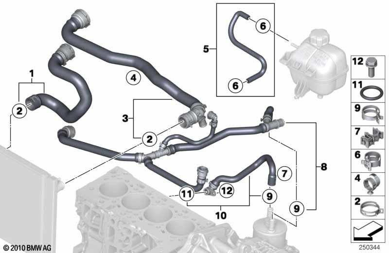 BMW純正クーラントホース（17127811783）| 17127811783