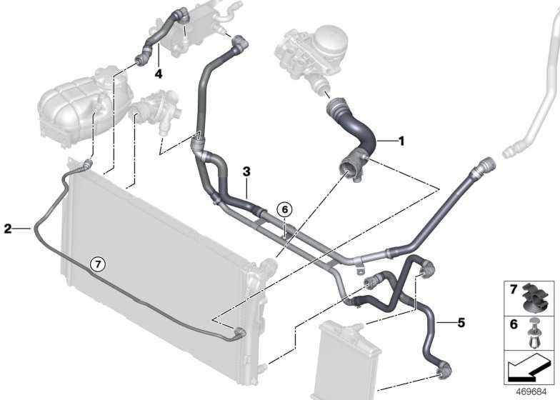 BMW純正ホースクーラントクーラー（17127853793）| 17127853793