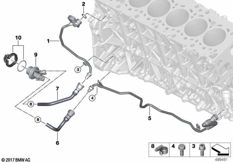 BMW純正ヘッドSCR DOSIERモジュールクーラントポンプ（17128583522）| 17128583522