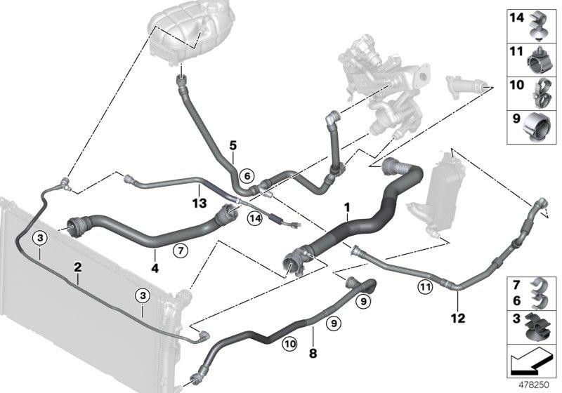 BMW純正ホース補償タンク（17128587514）| 17128587514