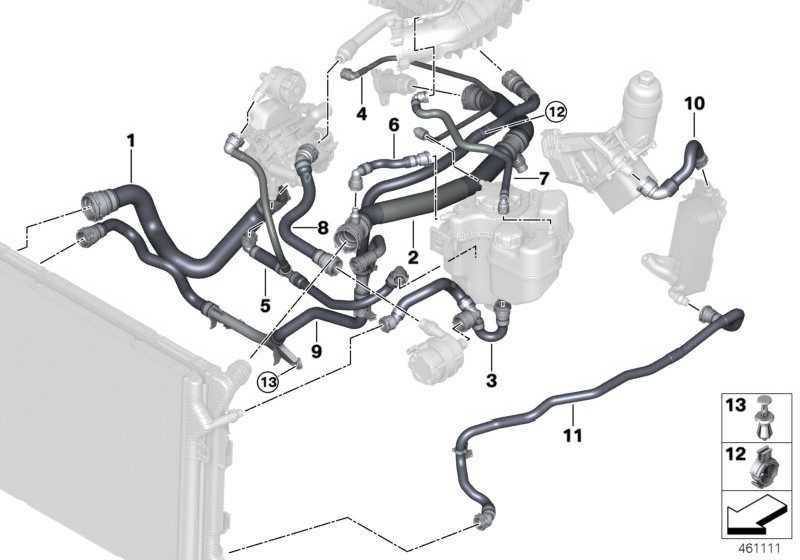BMW純正ホースクーラントクーラー（17128616559）| 17128616559