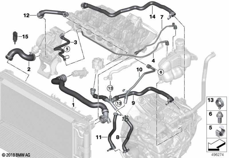 BMW純正エッジクリップD = 16（17128659976）| 17128659976