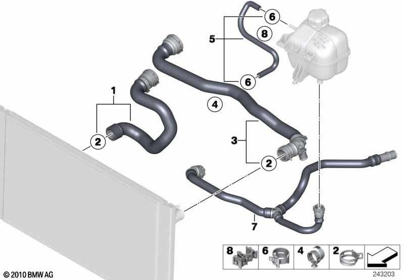 BMW純正クーラントホース（17129802107）| 17129802107