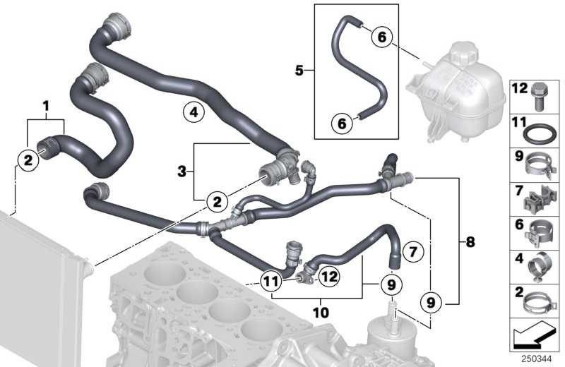 BMW純正クーラントホースミニ（17129802756）| 17129802756