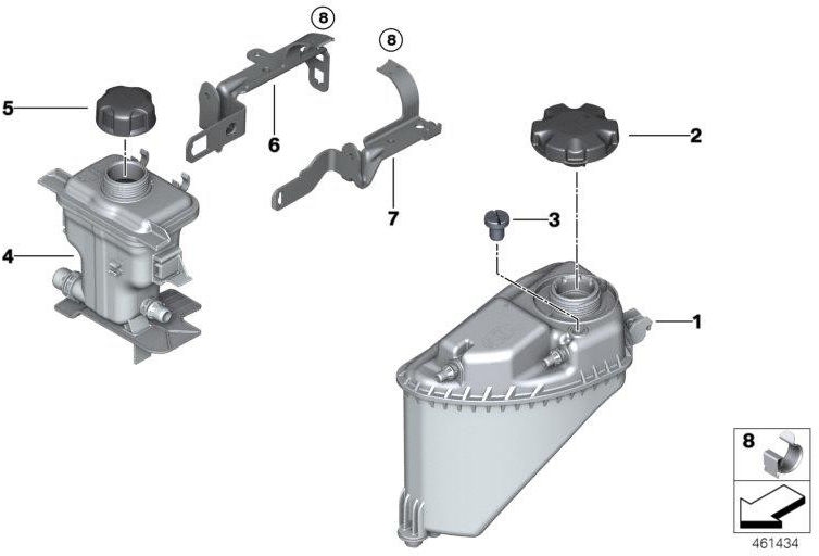 BMW本物のイコライゼーションコンテナ（17138610658）| 17138610658