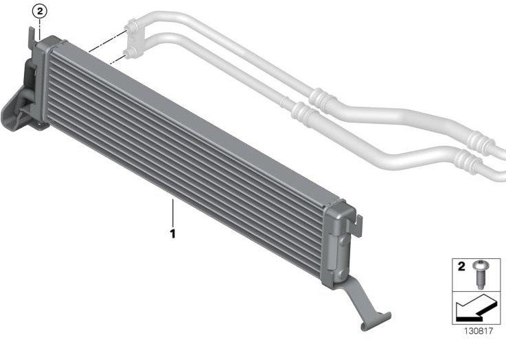 BMW純正Motorölkühler（17217543348）| 17217543348