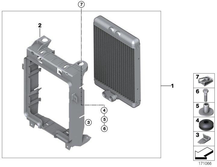 BMW純正Motorölkühler（17217589518）| 17217589518