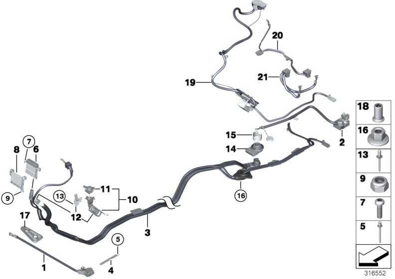 BMW純正プラスチックスクリュー7シリーズK16 K43 K44 5シリーズX6 X5（17217691639）| 17217691639