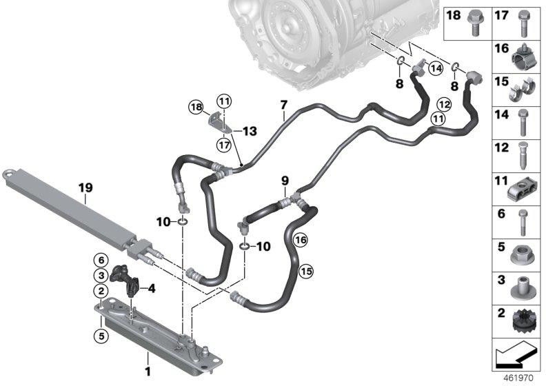 BMW純正熱交換器 - モーターオイル（17217849684）| 17217849684
