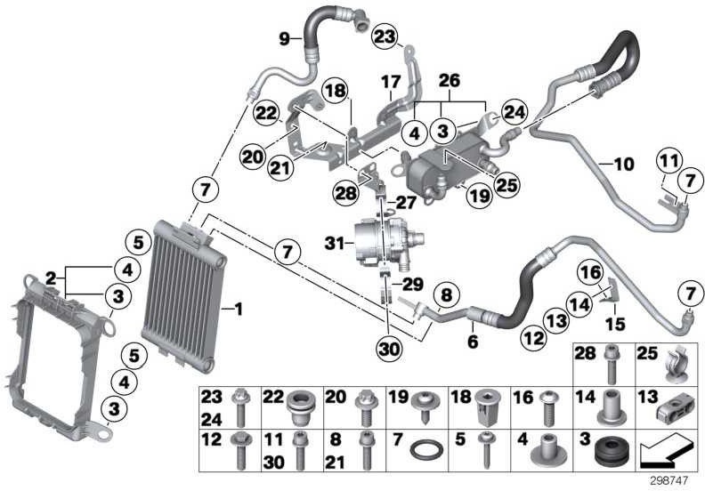 BMW本物のオイルラインリード（1722785388888）| 17227853888