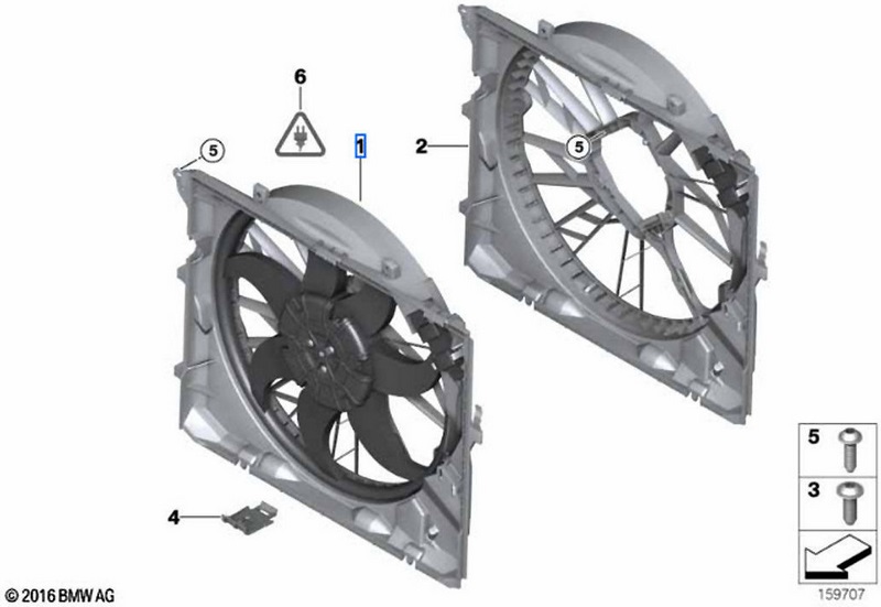 BMWファン付き本物のファンフレーム（600W）（17425A3F106）| 17425A3F106