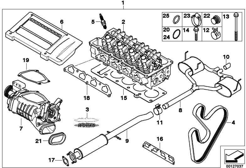 BMW本物のクランプクランプJCW D = 62.3mm Mini（18107573865）| 18107573865
