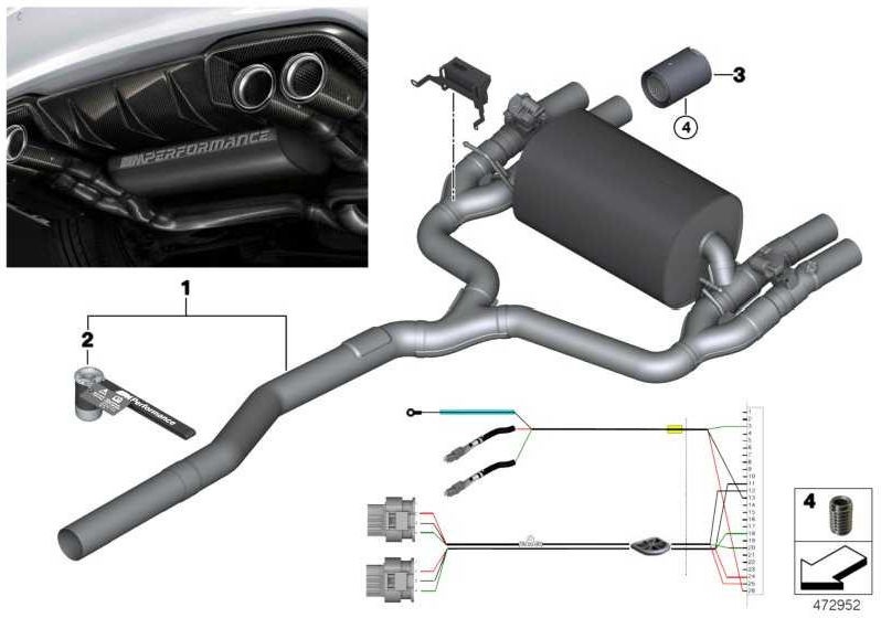 BMW純正リモートコントロールフラップサイレンサーMパフォーマンス2シリーズ（1830245006）| 18302445006