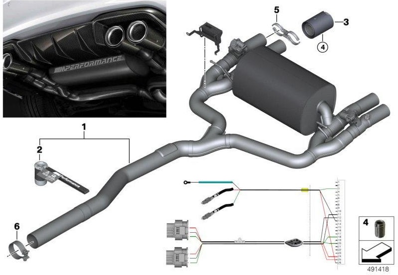BMW純正クランプクランプMパフォーマンス（18302456695）| 18302456695