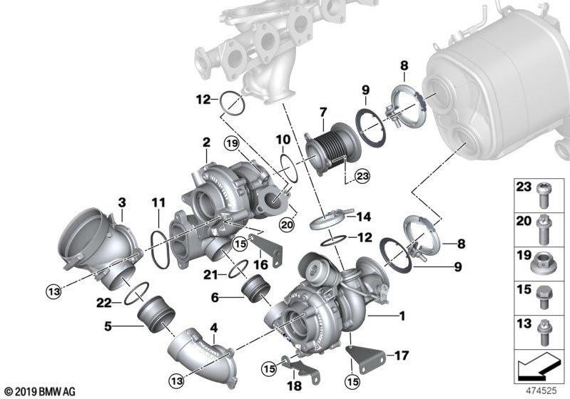 BMW純正Vバンドシェル（18307806991）| 18307806991