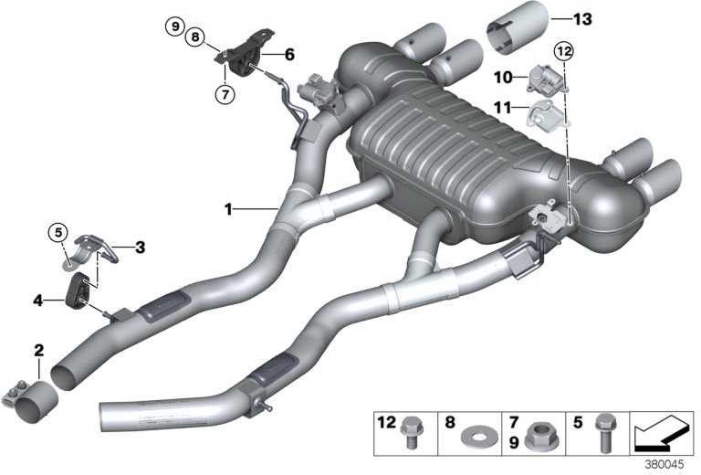 BMW排気ガスフラップ3シリーズ4シリーズ（18307854736）付きBMW 18307854736