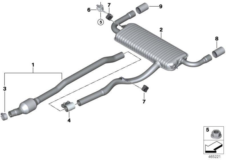 BMW純正ナッハサイレンサー（18308582489）| 18308582489