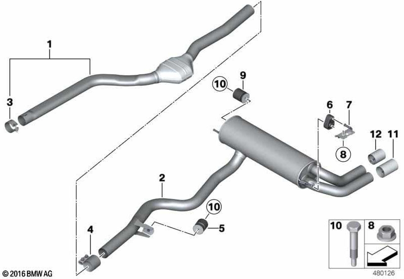 BMW本物のナッハサイレンサー（18308584182）| 18308584182