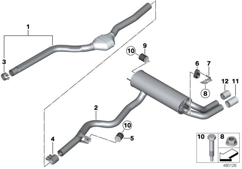 BMW純正Schweissmuffe 75mm（18308584244）| 18308584244