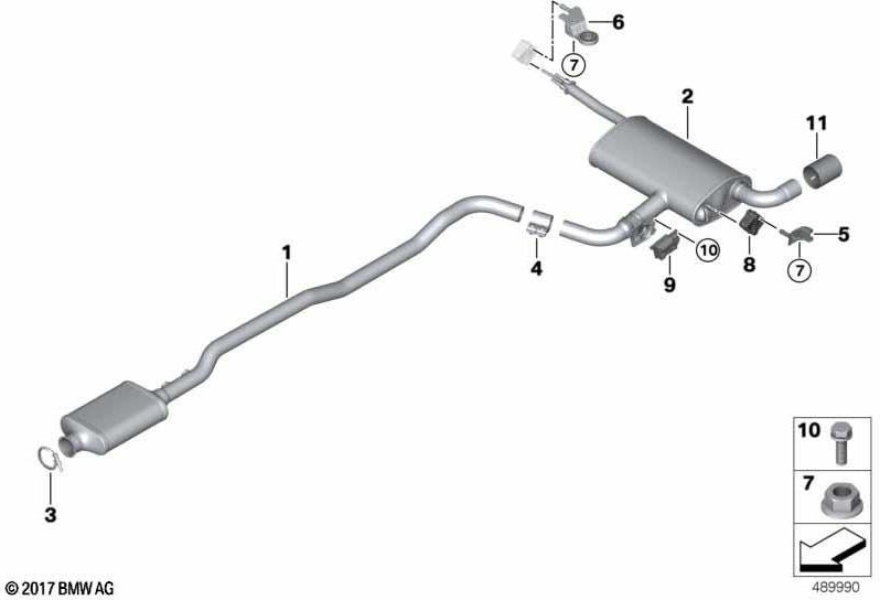BMW純正アクチュエータ排気フラップ（18308593754）| 18308593754
