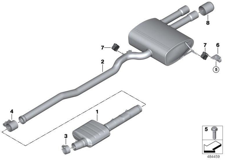 BMW純正ナッハサイレンサー（18308594010）| 18308594010