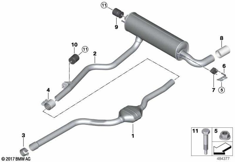 BMW純正ナッハサイレンサー（18308597035）| 18308597035