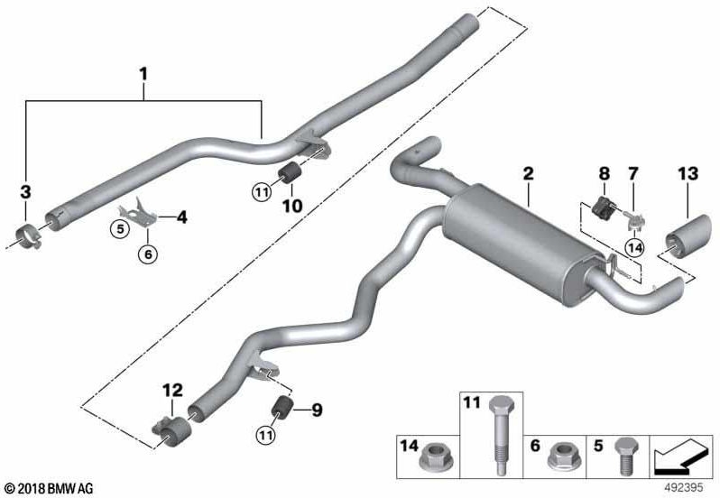BMW純正ホルター小説左にある左のダンパー（18308599406）| 18308599406