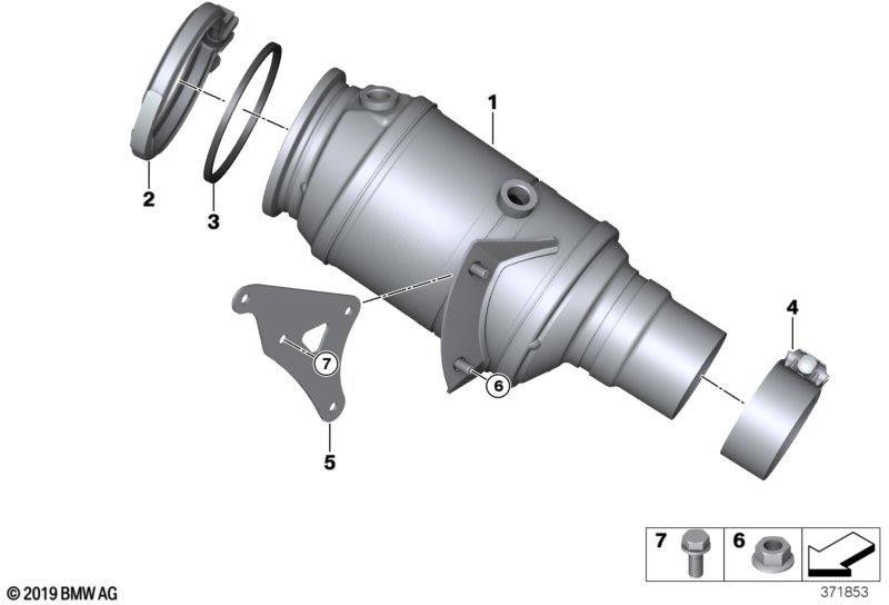 BMW純正クランプクランプd = 75.7mm（18308608163）| 18308608163