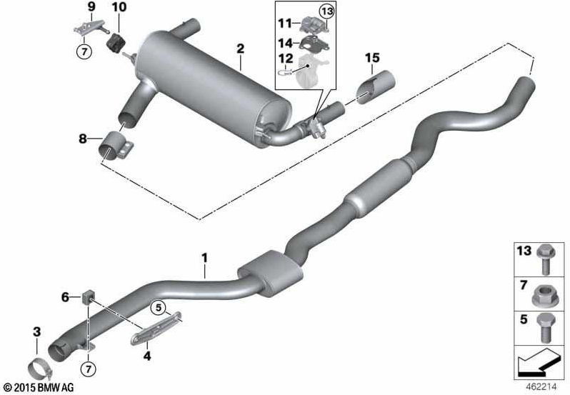 BMW純正ナッハサイレンサー（18308638780）| 18308638780
