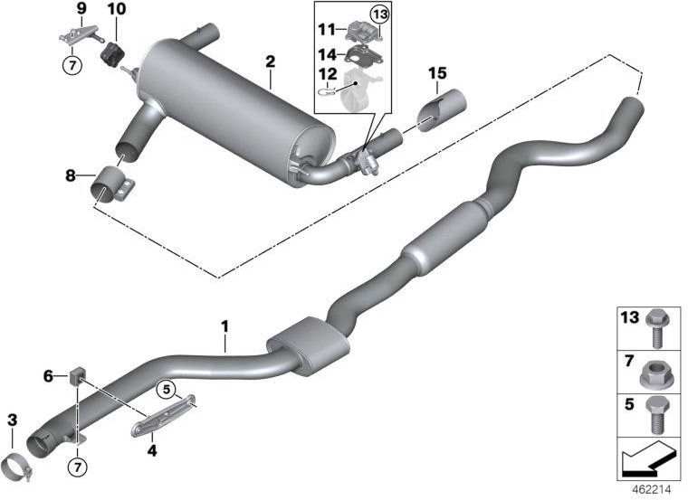 BMW本物のナッハサイレンサー（18308643273）| 18308643273