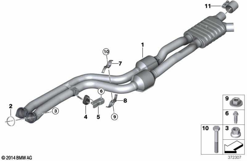 BMW上記の本物のクランプクランプ（18308747477）| 18308747477