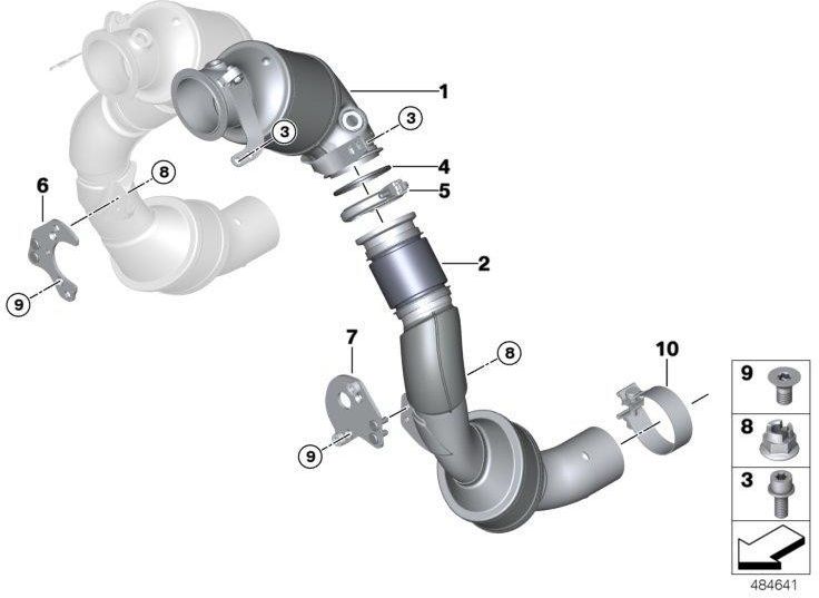 BMW純正VバンドシェルD = 92mm（18327856836）| 18327856836