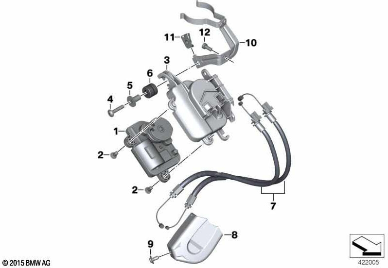 BMW本物のセットBowdenzug排気フラップ（18518561751）| 18518561751
